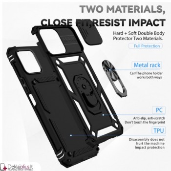 5in1 smūgiams atsparus dėklas su žiedu ir kameros apsauga (Huawei Honor X6/X8 5G/Honor 70 Lite) 5in1 smūgiams atsparus dėklas su žiedu ir kameros apsauga (Huawei Honor X6/X8 5G/Honor 70 Lite)